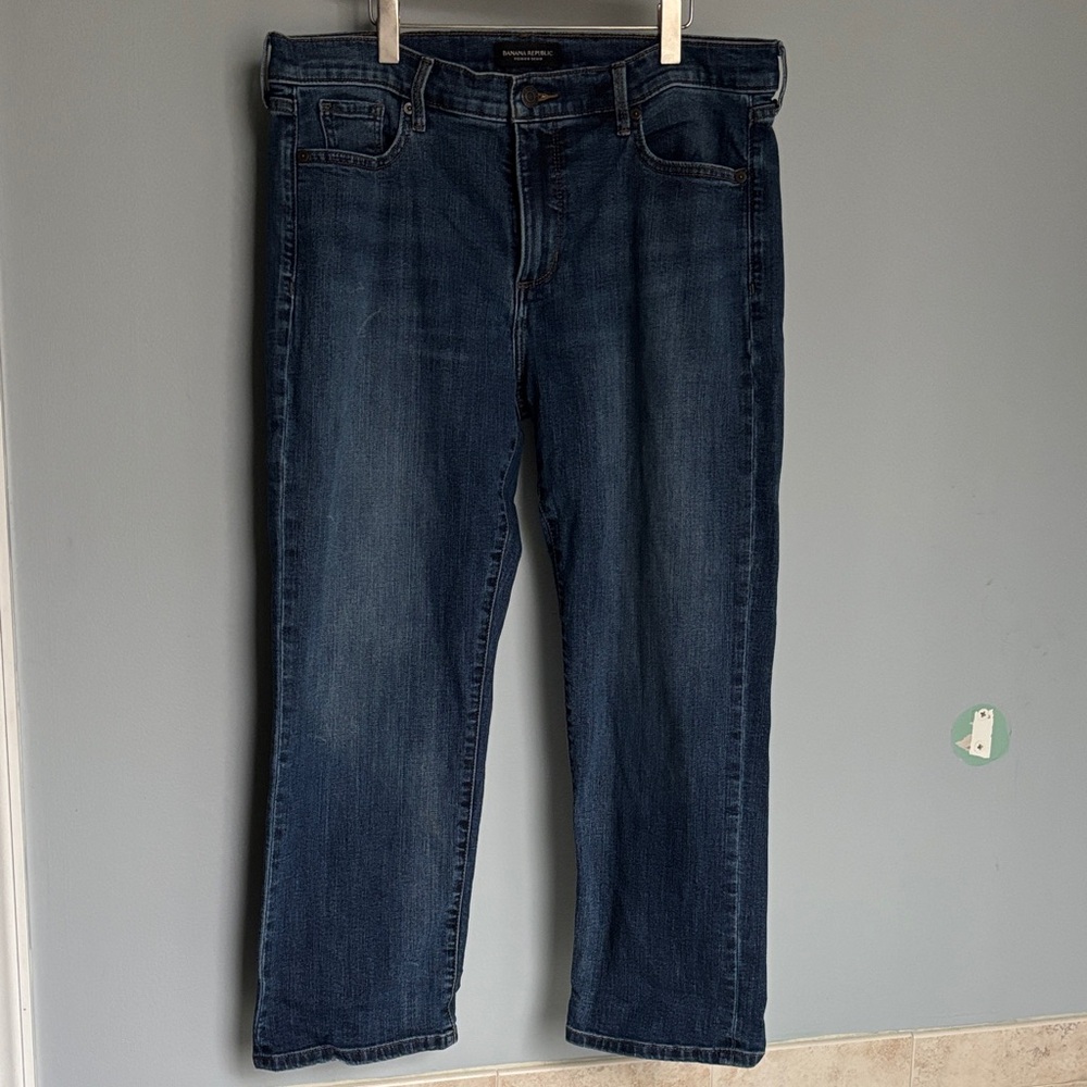 Banana Republic Men's Dark Blue Straight Jeans